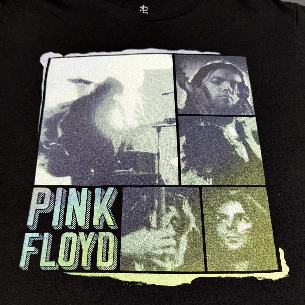 Pink Floyd Unisex Black Size Large Band T-shirt